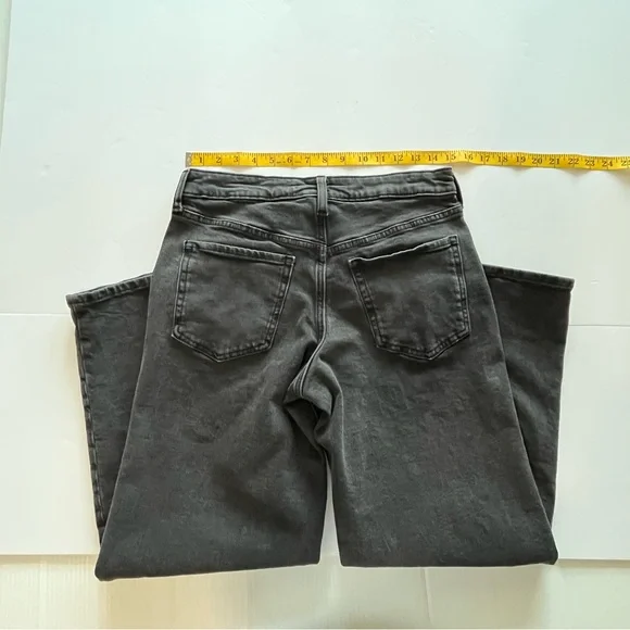 Old Navy High-Rise OG Loose Secret-Smooth Pockets Jeans Black Wash Size 6 Petite - Picture 7 of 12